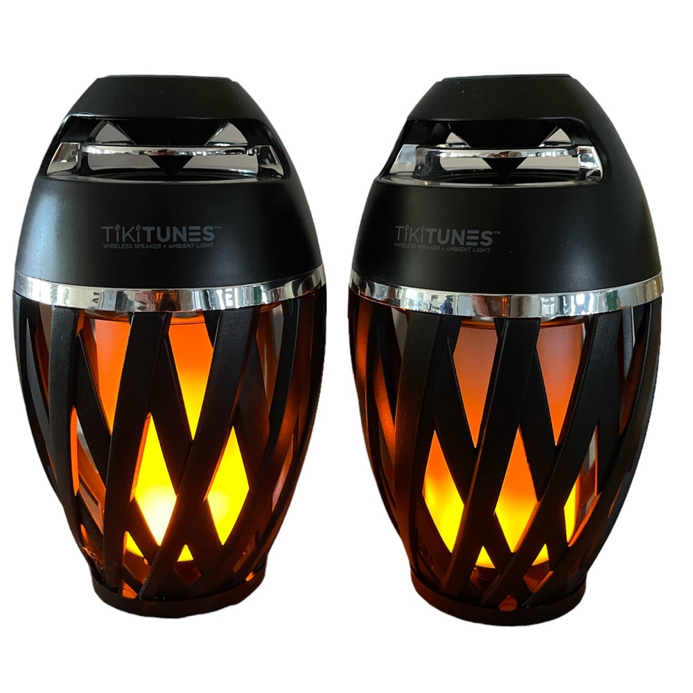 Set of two - TikiTunes Portable Bluetooth 5.0 Indoor/Outdoor Wireless Speakers